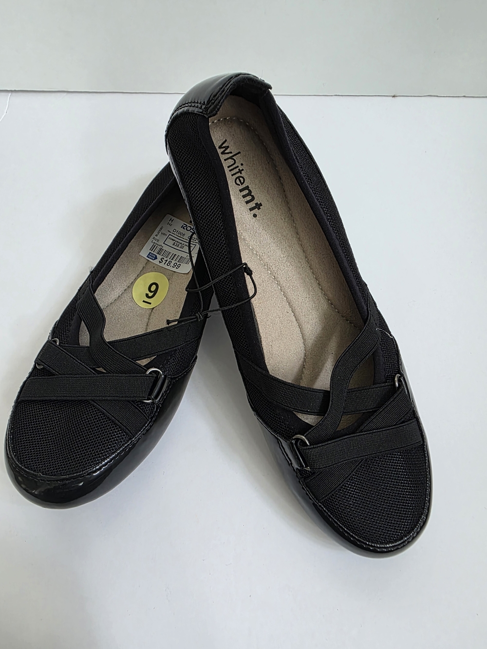 Boss Black Elastic Cross-Strap Ballet Flats